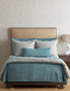 Ann Gish Aqua/Gold 36x25 Screen Pillow