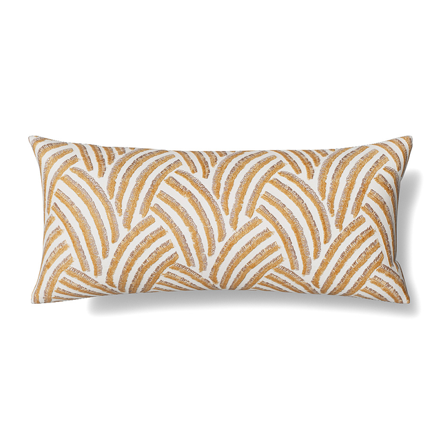 Ann Gish Gold/Silver 36x16 Trevi Pillow