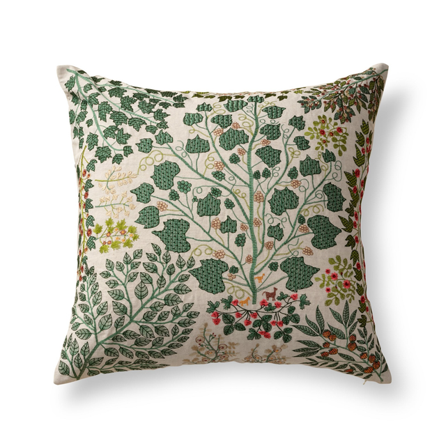 Ann Gish Leaf 24x24 Tree Of Life Accent Pillow
