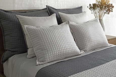 Ann Gish Silver 36x30x2.5 Ready-to-Bed 2.0 Quilted Pillow