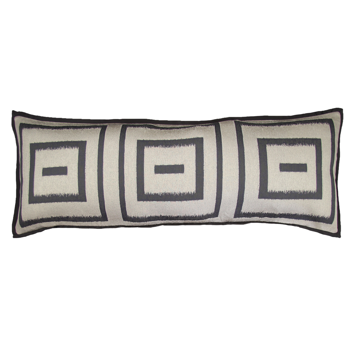 Ann Gish Charcoal/Pumice 36x13 Unmazed Pillow
