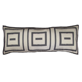 Ann Gish Charcoal/Pumice 36x13 Unmazed Pillow