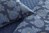 Ann Gish Blue Euro Blossom Euro Sham