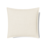 Ann Gish Ivory Euro Basketweave Quilted Sham