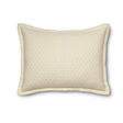 Ann Gish Ivory Standard Basketweave Quilted Sham