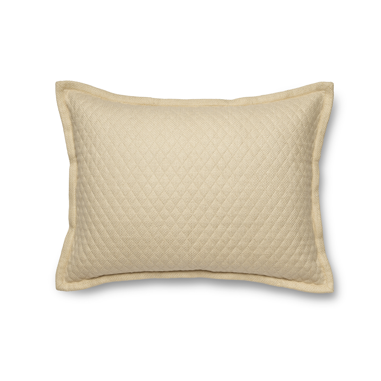 Ann Gish Natural Standard Basketweave Quilted Sham