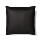 Ann Gish Charcoal Euro Charmeuse Sham With French Knots