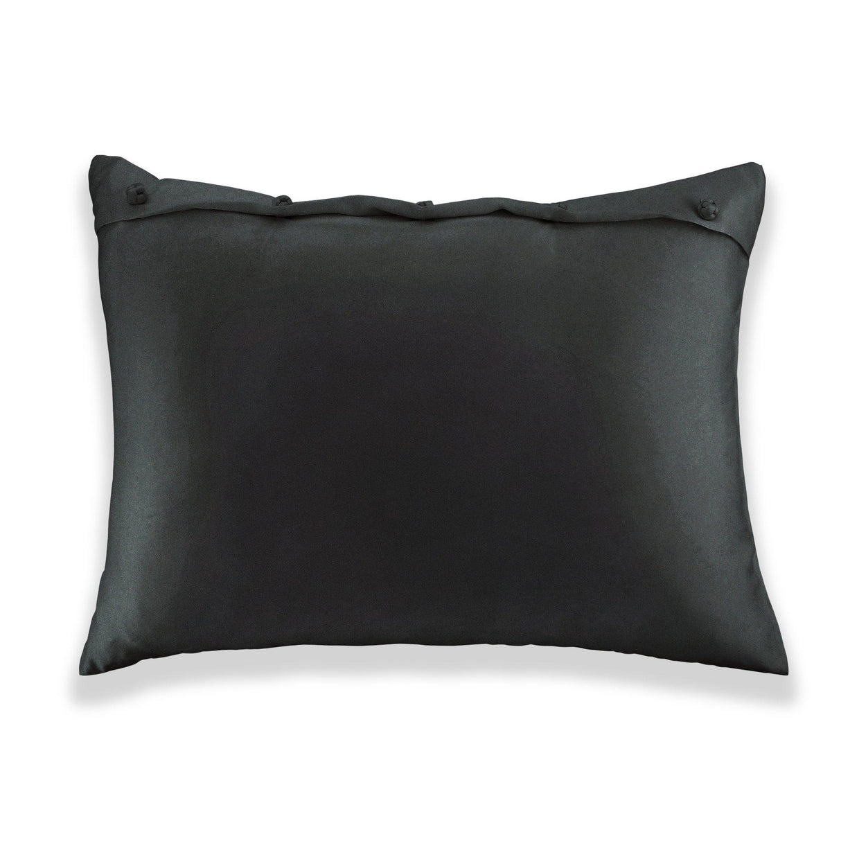 Ann Gish Charcoal King Charmeuse Sham With French Knots
