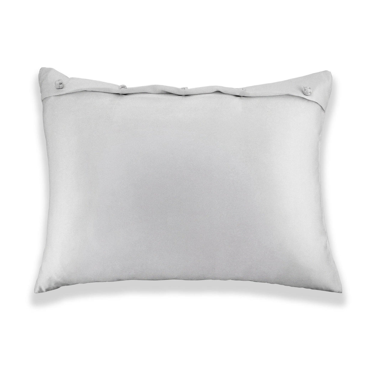 Ann Gish Silver King Charmeuse Sham With French Knots