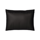 Ann Gish Charcoal Standard Charmeuse Sham With French Knots
