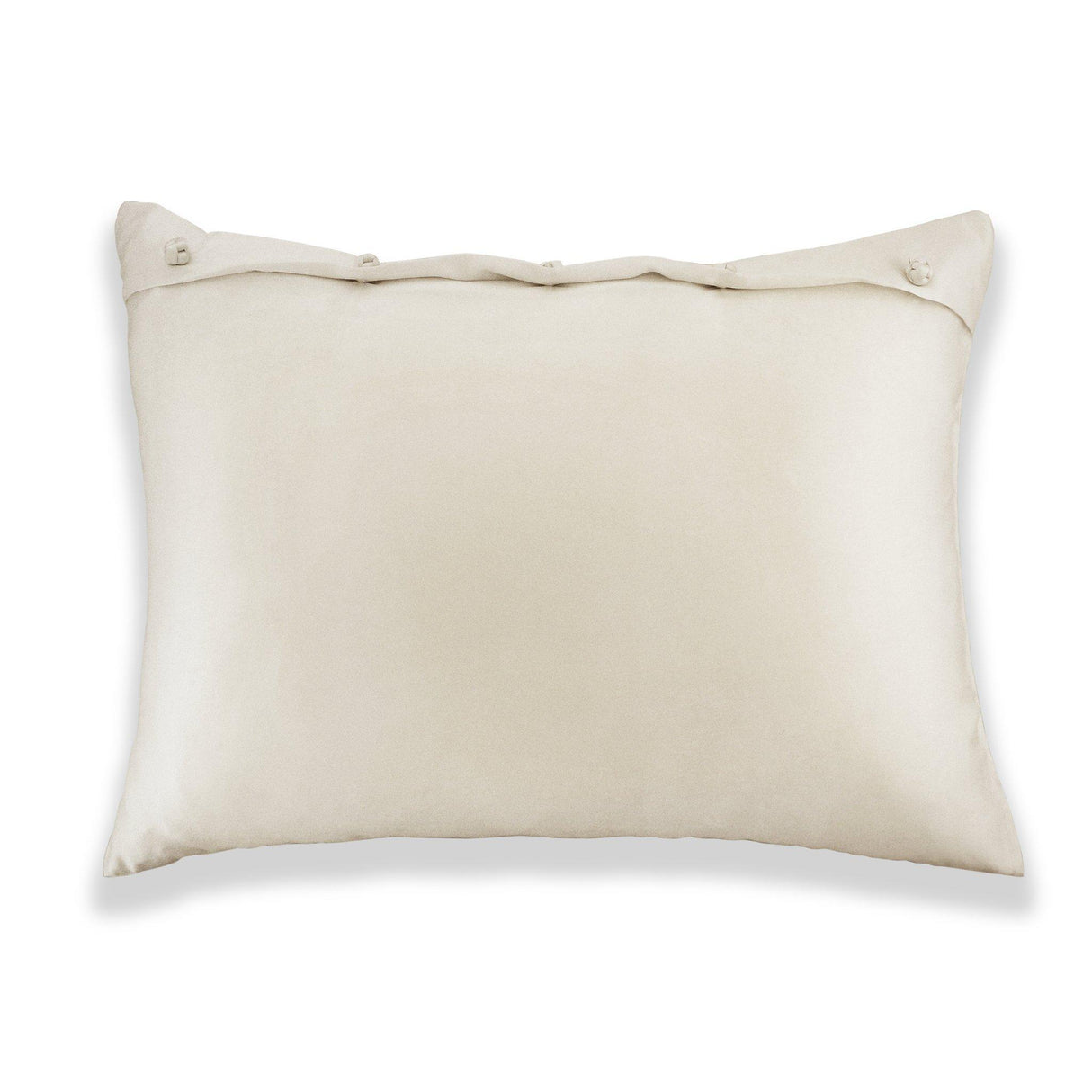 Ann Gish Ivory Standard Charmeuse Sham With French Knots