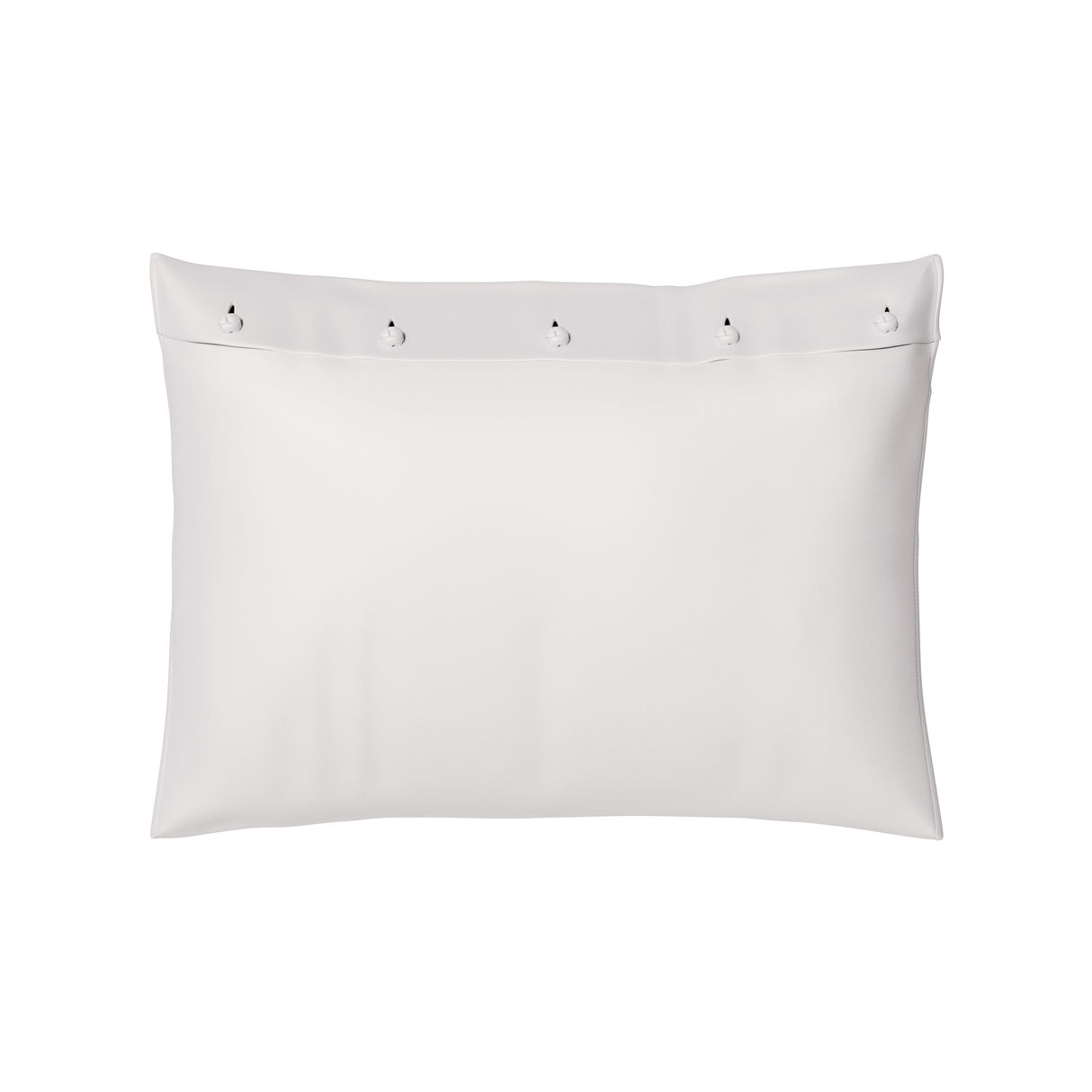 Ann Gish White Standard Charmeuse Sham With French Knots