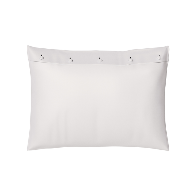 Ann Gish White Standard Charmeuse Sham With French Knots