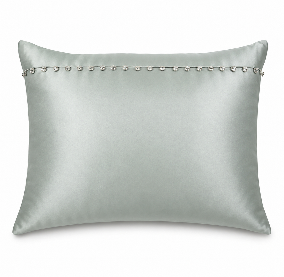 Ann Gish Frost Standard Tiny Crystals Sham In Charmeuse