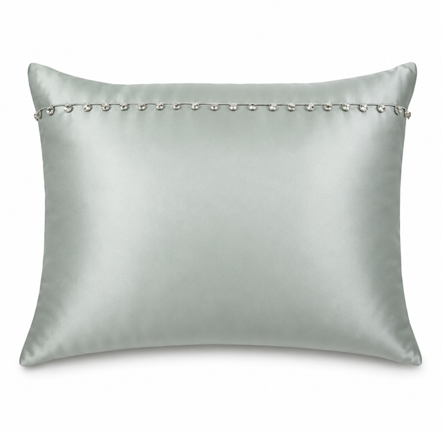 Ann Gish Frost Standard Tiny Crystals Sham In Charmeuse
