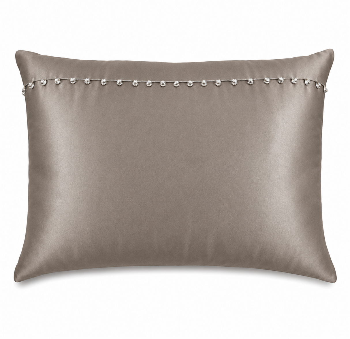 Ann Gish Metal Standard Tiny Crystals Sham In Charmeuse