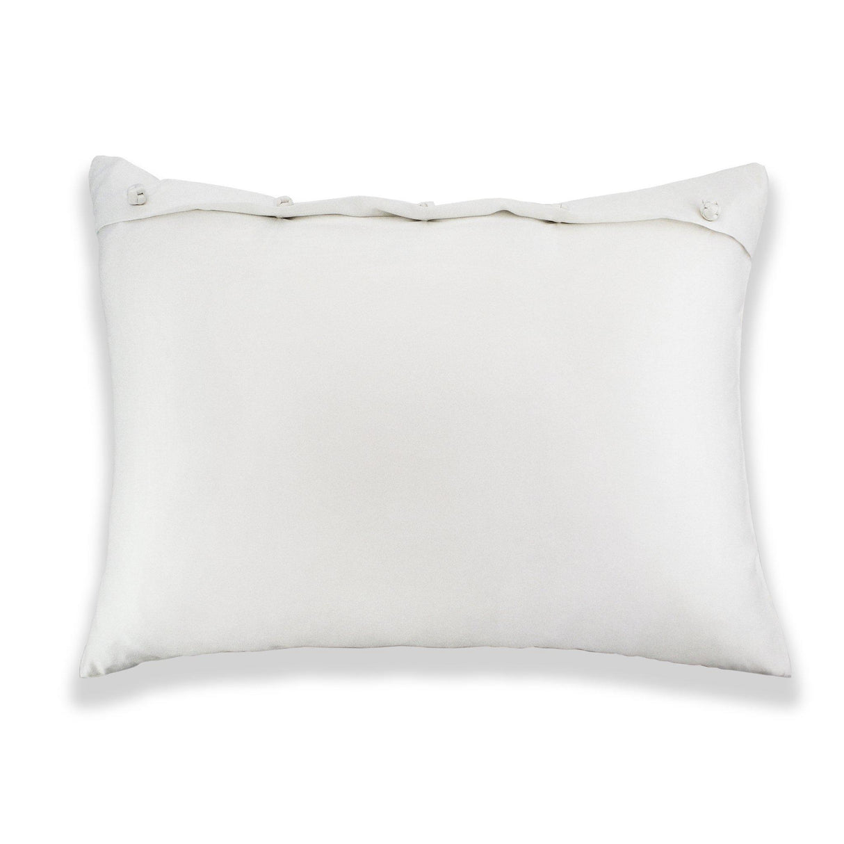 Ann Gish White Standard Tiny Crystals Sham In Charmeuse