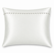 Ann Gish White Standard Tiny Crystals Sham In Charmeuse