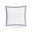 Ann Gish White/Periwinkle Euro Ready-to-Bed 2.0 Cotton & Trim Sham