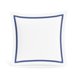 Ann Gish White-Navy Euro Ready-to-Bed 2.0 Cotton & Trim Sham