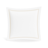Ann Gish White/Pumice Euro Ready-to-Bed 2.0 Cotton & Trim Sham