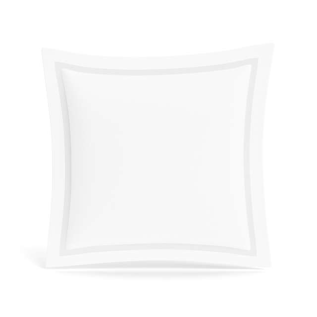 Ann Gish White/White Euro Ready-to-Bed 2.0 Cotton & Trim Sham