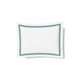 Ann Gish White/Caribbean King Ready-to-Bed 2.0 Cotton & Trim Sham