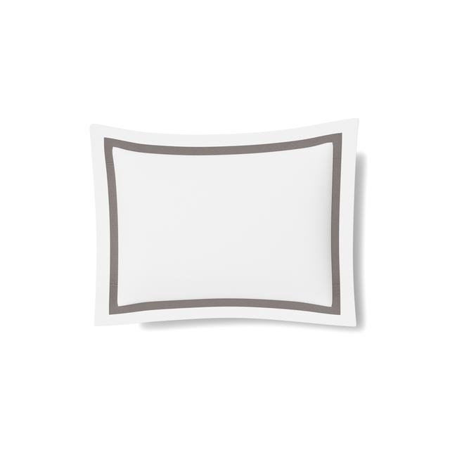 Ann Gish White/Grey King Ready-to-Bed 2.0 Cotton & Trim Sham