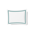 Ann Gish White/Caribbean Standard Ready-to-Bed 2.0 Cotton & Trim Sham