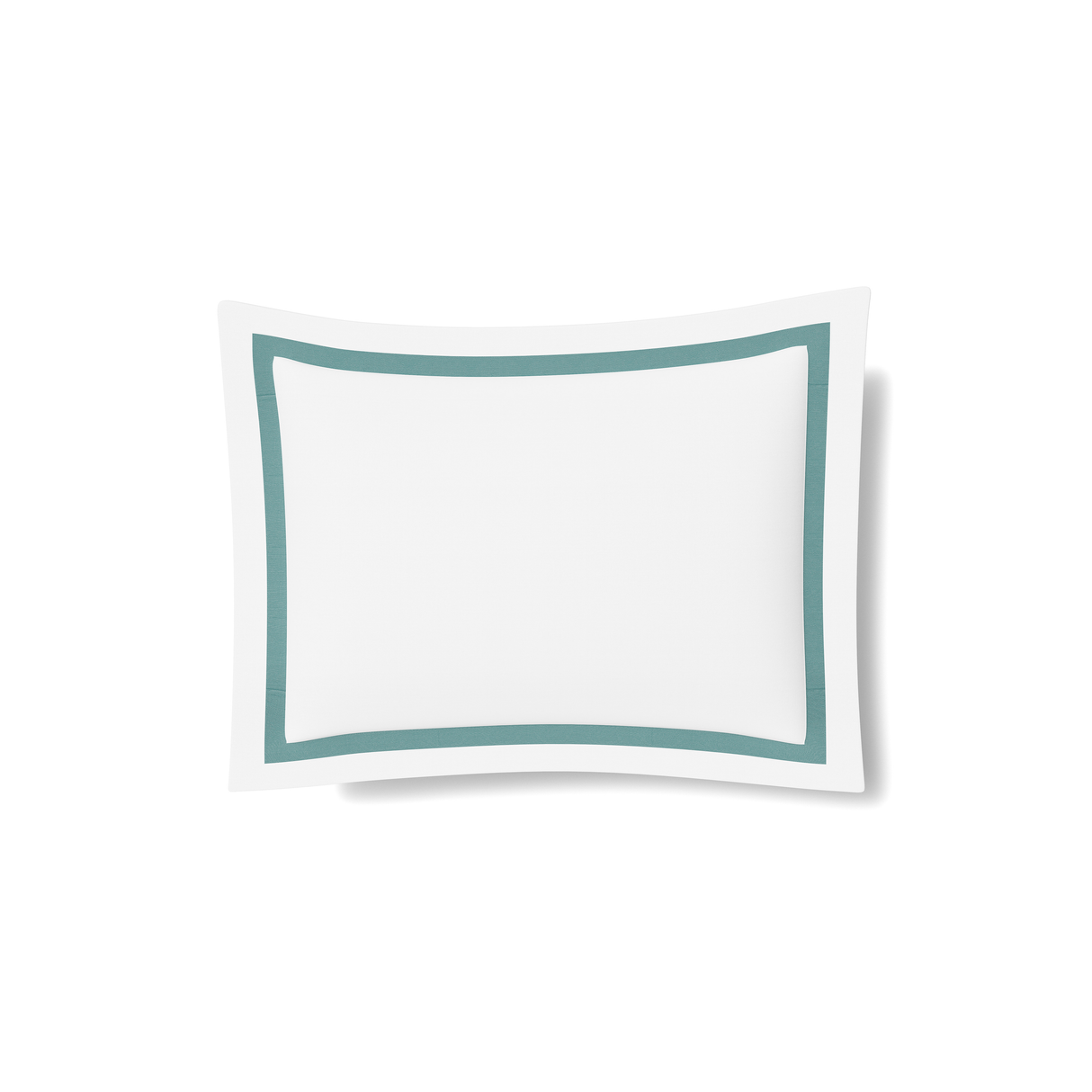 Ann Gish White/Caribbean Standard Ready-to-Bed 2.0 Cotton & Trim Sham