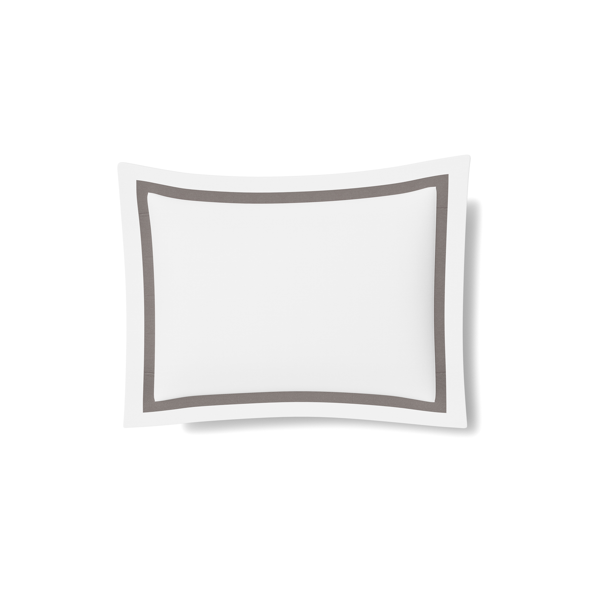 Ann Gish White/Grey Standard Ready-to-Bed 2.0 Cotton & Trim Sham