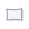 Ann Gish White-Navy Standard Ready-to-Bed 2.0 Cotton & Trim Sham