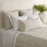 Ann Gish White/Silver Standard Ready-to-Bed 2.0 Cotton & Trim Sham