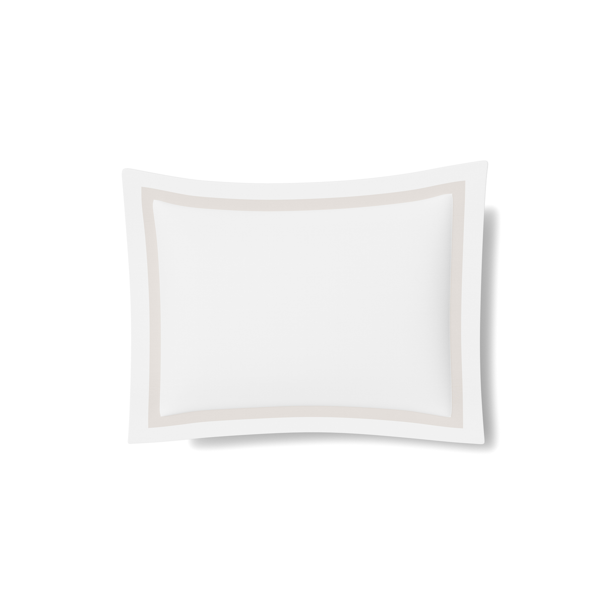 Ann Gish White/Silver Standard Ready-to-Bed 2.0 Cotton & Trim Sham