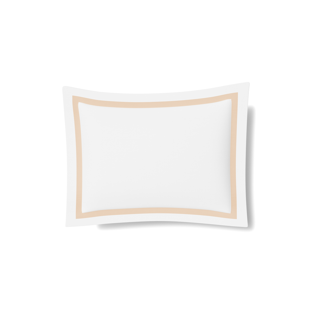 Ann Gish White/Taupe Standard Ready-to-Bed 2.0 Cotton & Trim Sham