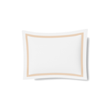Ann Gish White/Taupe Standard Ready-to-Bed 2.0 Cotton & Trim Sham