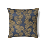 Ann Gish Blue Euro Chrysanthemum Euro Sham