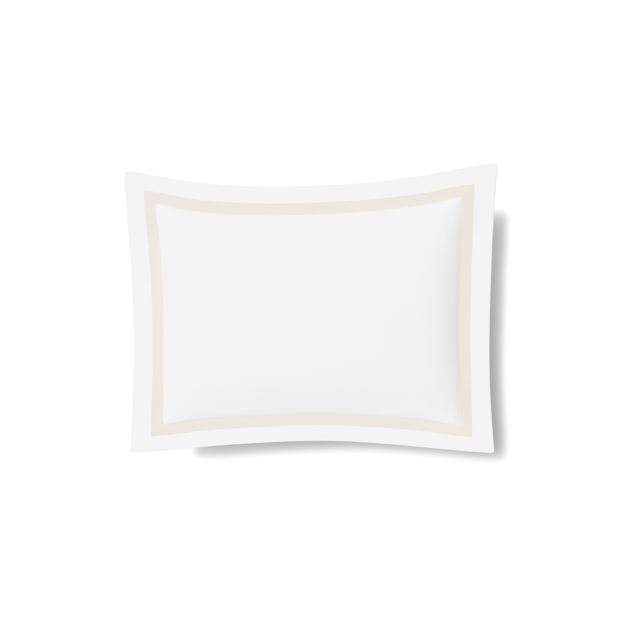 Ann Gish White/Pumice Standard Ready-to-Bed 2.0 Cotton & Trim Sham