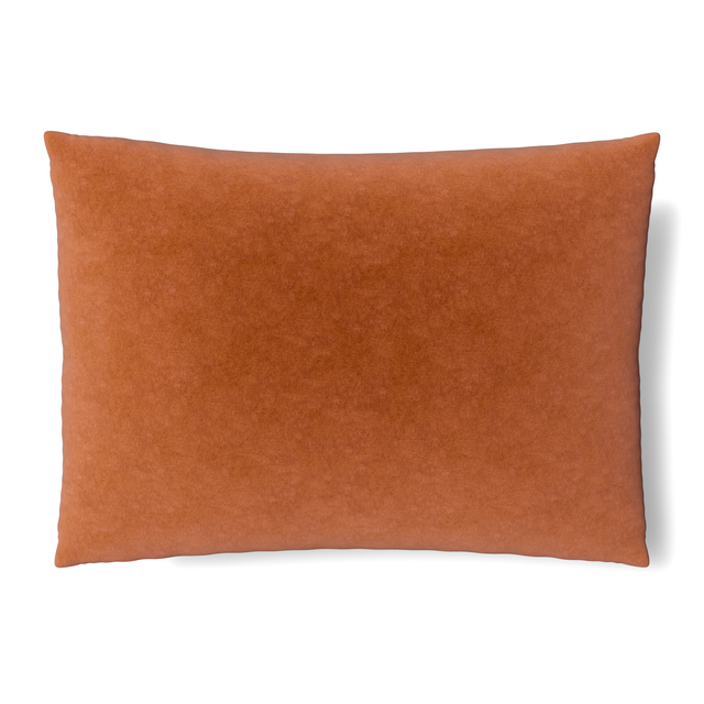 Ann Gish Terra Cotta King Fresco Velvet Sham