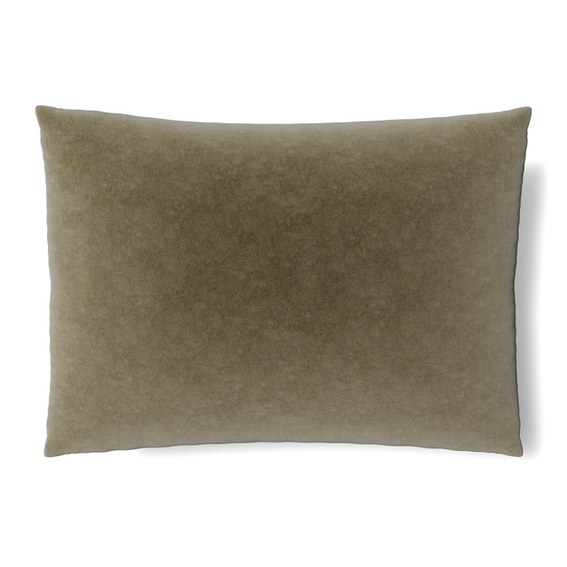 Ann Gish Khaki Standard Fresco Velvet Sham