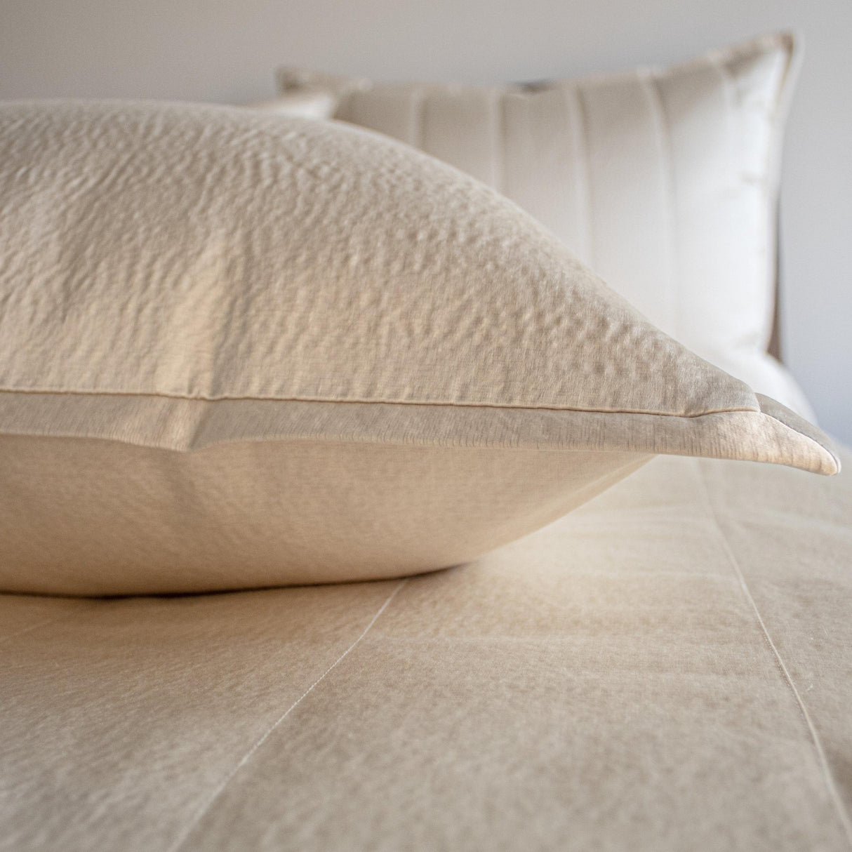 Ann Gish Champagne Euro Hammered Sham