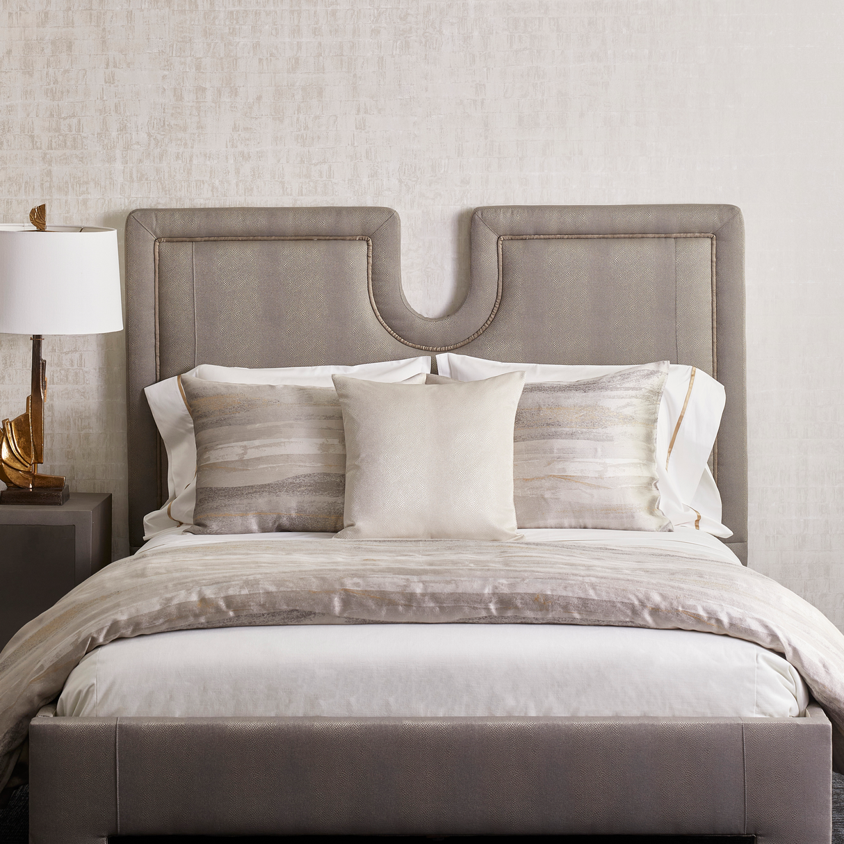 Ann Gish Gold Silver King Horizon Sham