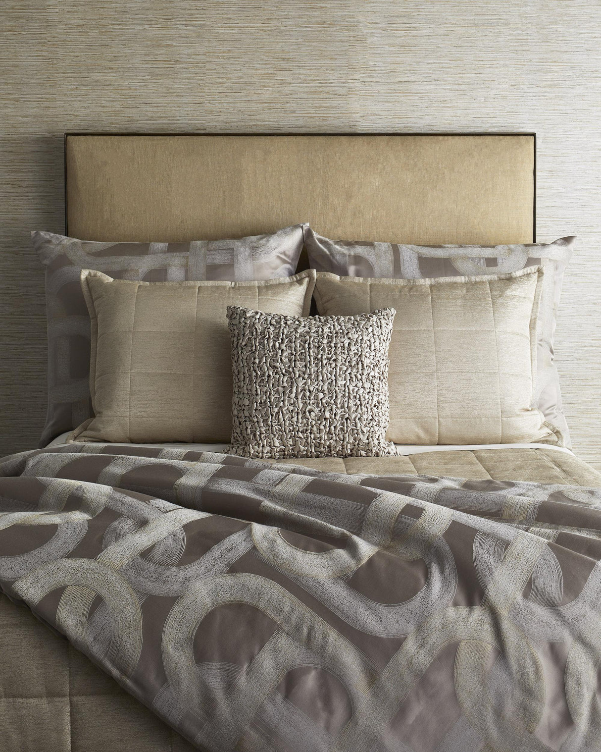 Ann Gish Taupe Standard Interchange Sham
