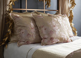 Ann Gish Pink / Gold Euro MET x AG Jardin Fleur Sham