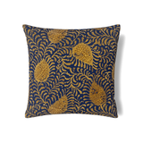 Ann Gish Marine/Gold 26x26 Kinrande Euro Sham