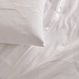 Ann Gish White Euro Lover's Kimono Sham