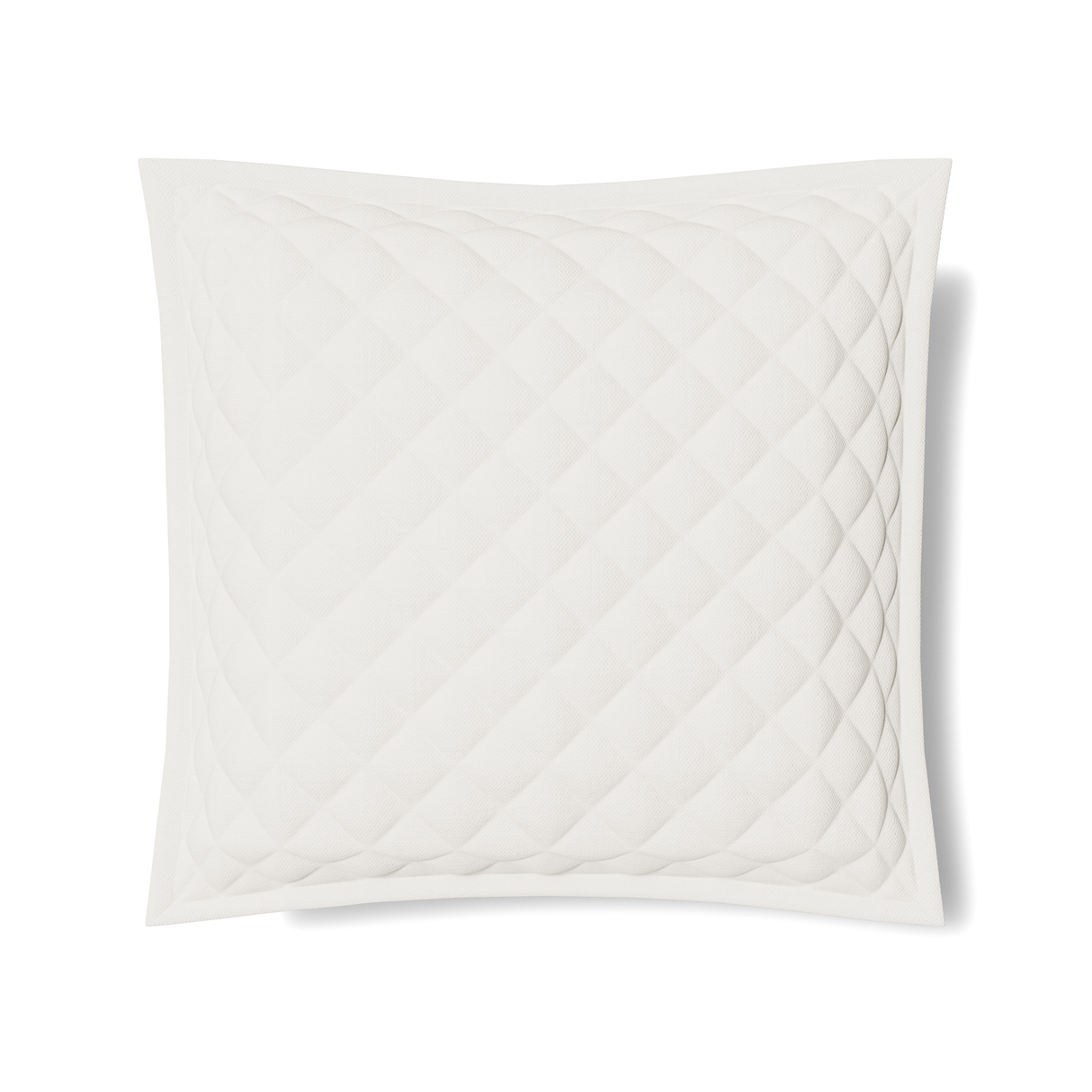 Ann Gish Almost White Euro Linen Quilted Sham