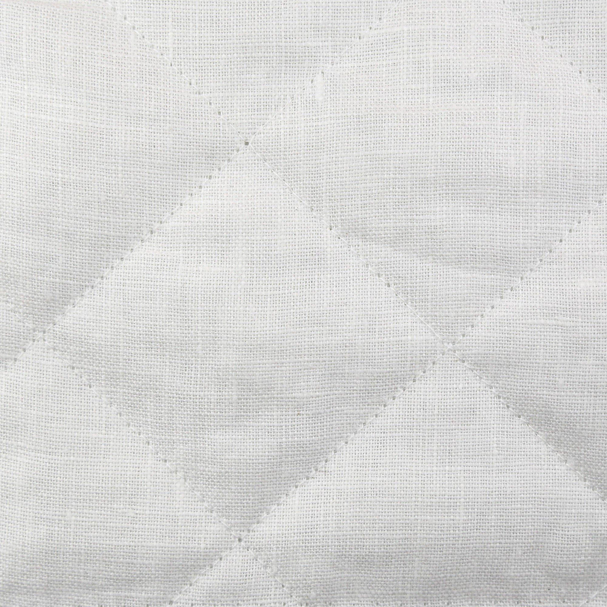 Ann Gish Almost White King Linen Quilted Sham