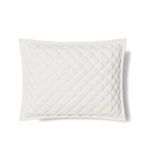 Ann Gish Almost White Standard Linen Quilted Sham