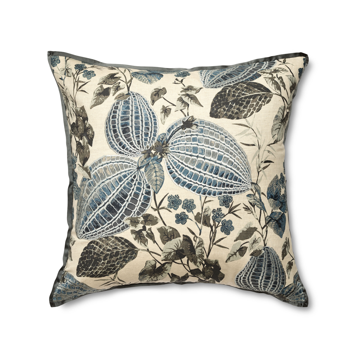 Ann Gish Blue Euro Nature Sham